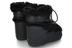 Damen Moon Boot ICON LOW FAUX FUR BLACK