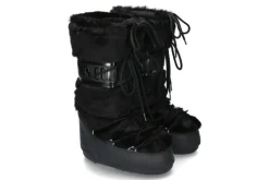 Damen Moon Boot Snowboot CLASSIC FAUX FUR BLACK (35-38)