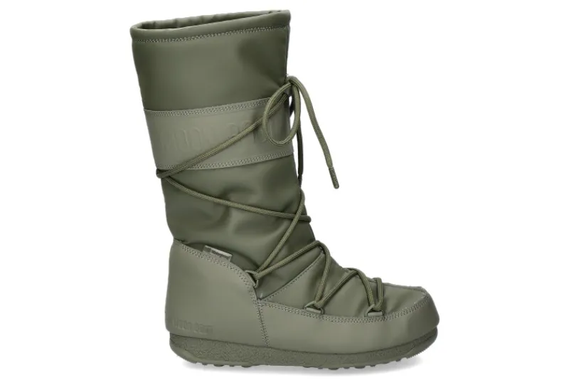 Damen Moon Boot s Stiefel HIGH RUBBER WP KHAKI