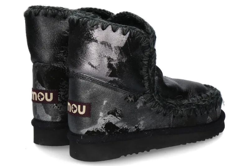 Damen mou Boots ESKIMO 18 METAL PRINT ON BLACK