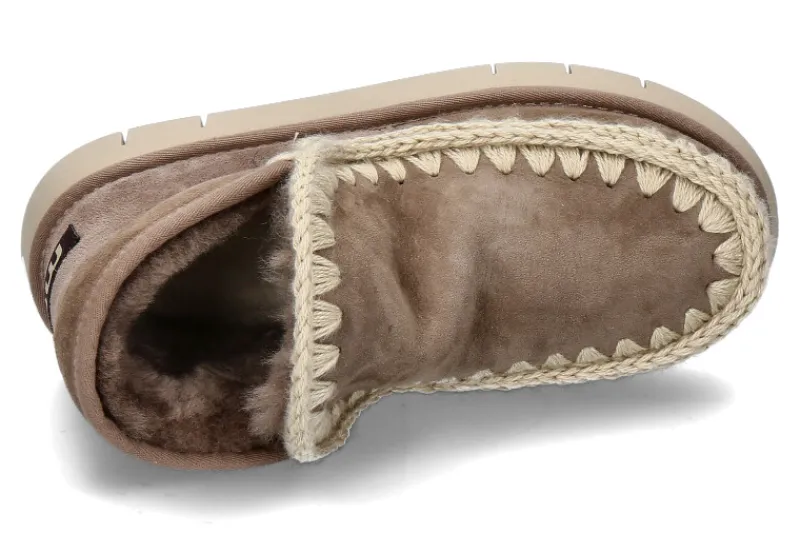 Damen mou Boots gefüttert ESKIMO BOUNCE SNEAKER- taupe/grau