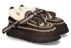 Damen Nan-Ku Couture Nan-Ku Bootie gefüttert DFH-14 CAVALLINO- coffee/ dunkelbraun