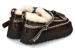 Damen Nan-Ku Couture Nan-Ku Bootie gefüttert DFH-14 CAVALLINO- coffee/ dunkelbraun