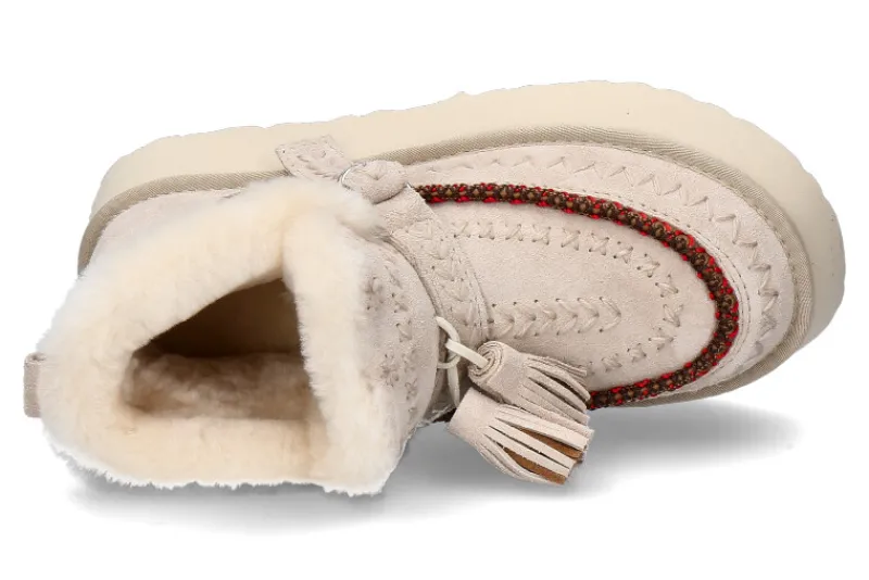 Damen Nan-Ku Couture Boots gefüttert DFH-11 BEIGE