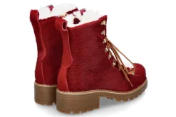 Damen New Italia Shoes New Italia Boots gefüttert BRENDA COW- rot