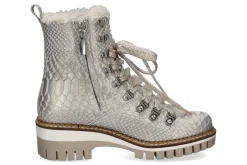 Damen New Italia Shoes New Italia Boots gefüttert BRENDA PERL- weiss/ platin