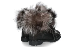 Damen New Italia Shoes Stiefelette gefüttert REPTIL OPTIK BROWN BLACK