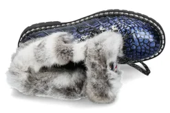 Damen New Italia Shoes Stiefelette gefüttert REPTIL-OPTIK VEGAS (41)