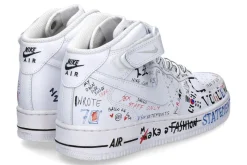 Herren Ballo Da Sola Nike by Sneaker AIR FORCE ONE MID WHITE