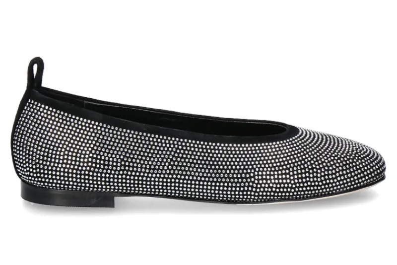 Damen Odare Ballerina AGATA CAMOSCIO- nero