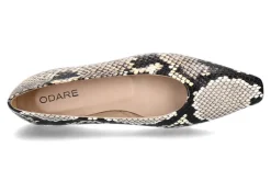 Damen Odare Ballerina BILBAO PITONE CLASSIC- roccia