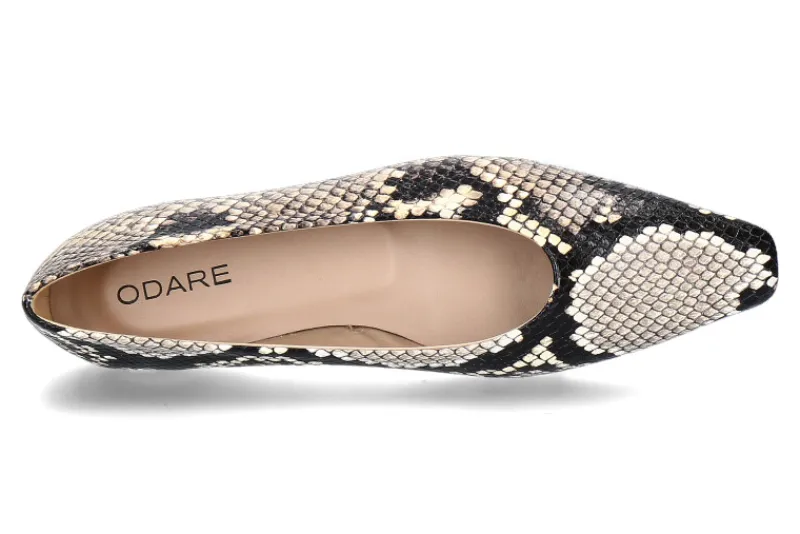 Damen Odare Ballerina BILBAO PITONE CLASSIC- roccia