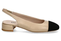 Damen Odare Slingpumps GIRONA NAPPA CAMOSCIO- beige/ nero