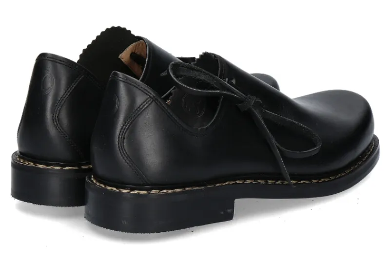 Herren Haferl Original Original Haferl Trachtenschnürer LUDWIG RINDLEDER SCHWARZ (44)