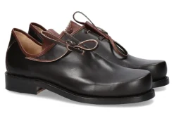 Herren Haferl Original Original Haferl Trachtenschnürer FRANZ KALBSLEDER BRAUN (45)