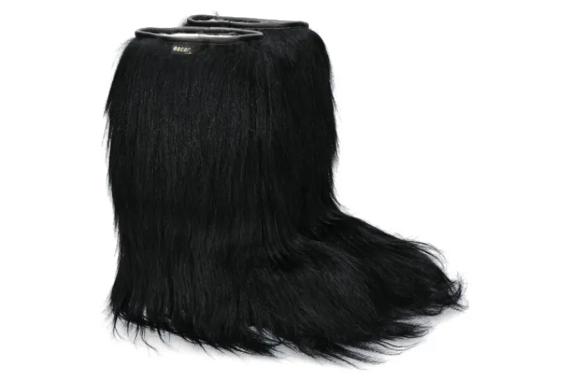 Damen Oscar Sport Damen-Fellstiefel CAPRA NERO