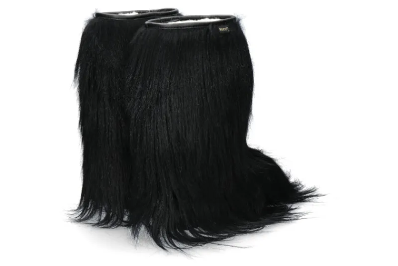 Damen Oscar Sport Damen-Fellstiefel CAPRA NERO