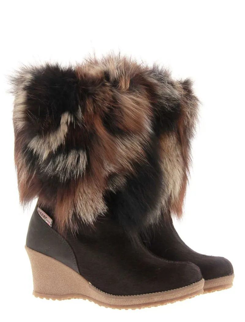 Damen Oscar Sport Fellstiefel ANGELICA BROWN