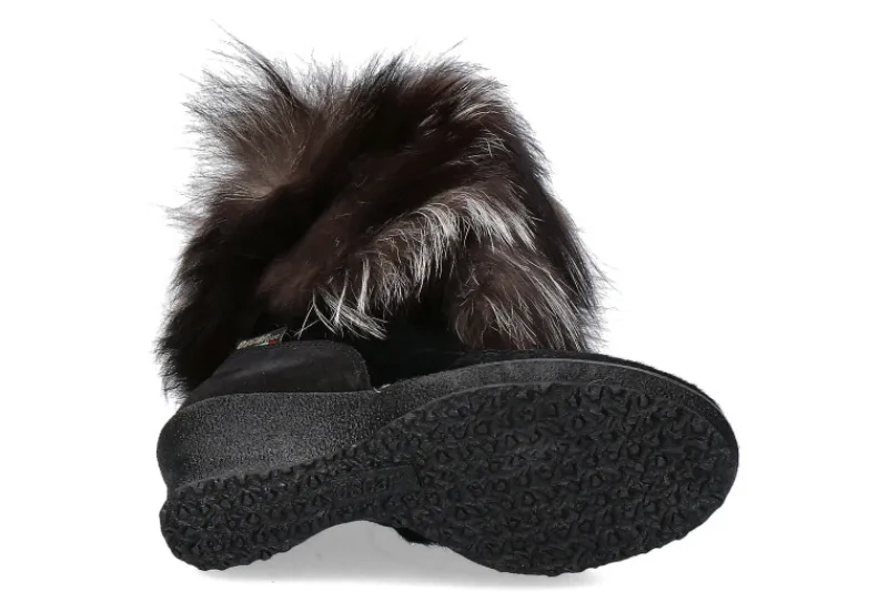 Damen Oscar Sport Fellstiefel ANGELICA NERO ARGENTO