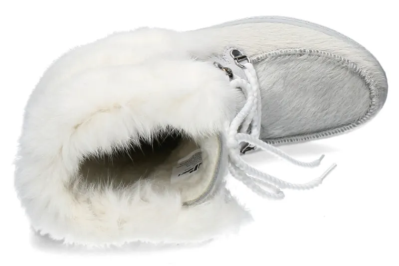 Damen Oscar Sport Fellstiefel BENNY- bianco/ weiss
