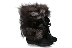 Damen Oscar Sport Fellstiefel VOLPE BLACK SILVER