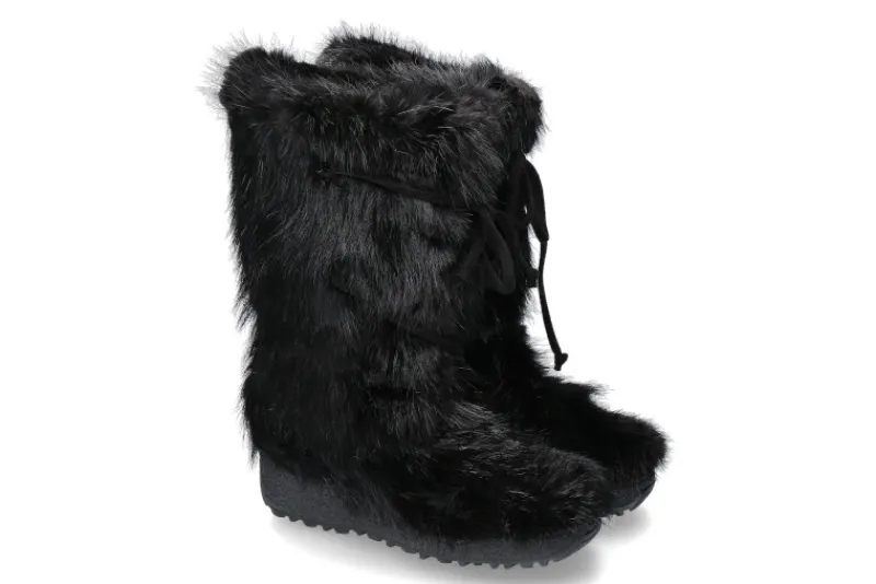 Herren Oscar Sport Herren-Fellstiefel CASTORO BAFFY- nero/ schwarz