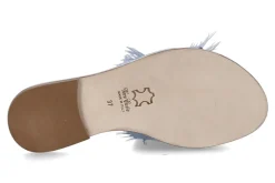 Damen Paola Fiorenza Pantolette PELLE DRILL jeans light blue