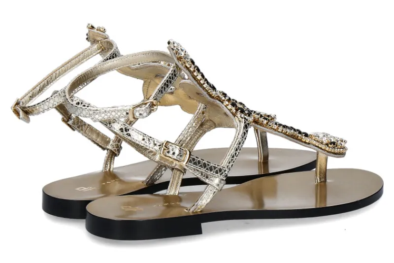 Damen Paola Fiorenza Sandale DRAGEE ORO PIETRE (39)