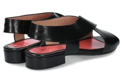 Damen Pas de rouge Sandale FLEUR PARMA NERO (40½)