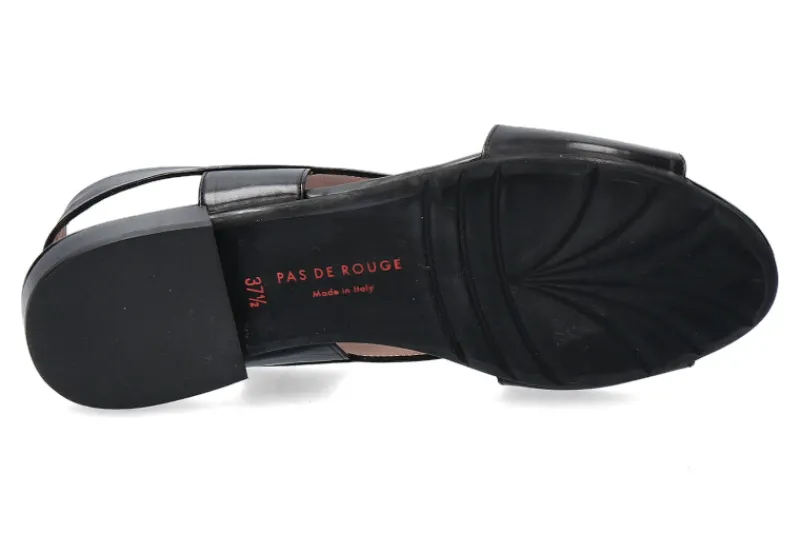 Damen Pas de rouge Sandale FLEUR PARMA NERO (40½)