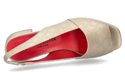 Damen Pas de rouge Sandale LIQUID PLATINO (38½)