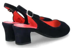 Damen Pas de rouge Sandale MILLY CAMOSCIO BLU (36½)