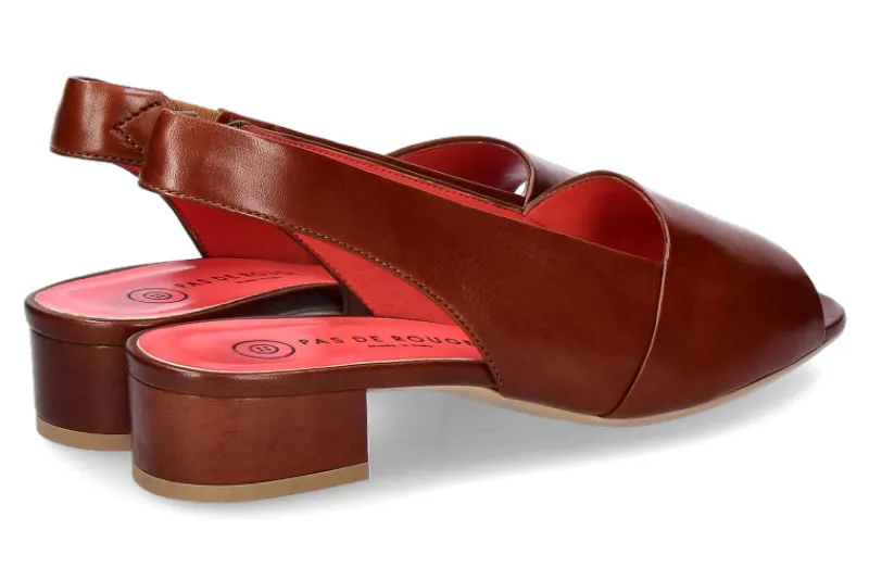 Damen Pas de rouge Sandale PARMA MARRONE (38)