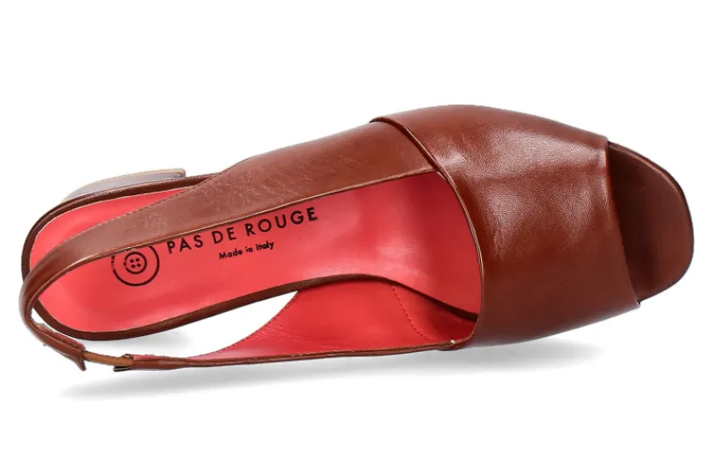 Damen Pas de rouge Sandale PARMA MARRONE (38)