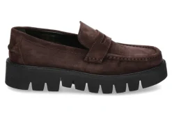 Damen Pascucci Slipper IDA CAMOSCIO- moro/ dunkelbraun