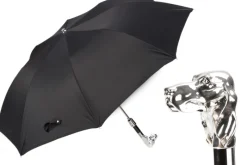 Damen Pasotti Regenschirm OXFORD SILBERHUND