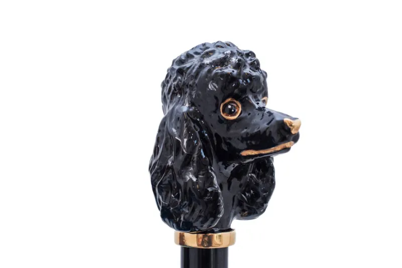 Damen Pasotti Schuhanzieher BARBONCINO NERO GOLD