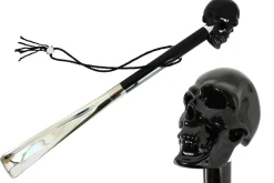 Damen Pasotti Schuhanzieher BLACK SKULL