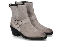 Damen Paul Green Biker- Boots SOFT SUEDE- stone/ grau