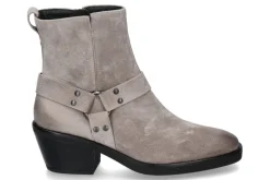 Damen Paul Green Biker- Boots SOFT SUEDE- stone/ grau