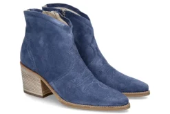 Damen Paul Green Cowboy Bootie SOFT SUEDE- lake blue