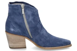 Damen Paul Green Cowboy Bootie SOFT SUEDE- lake blue