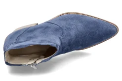 Damen Paul Green Cowboy Bootie SOFT SUEDE- lake blue