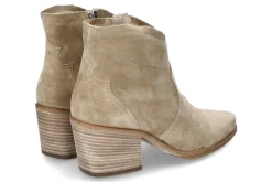 Damen Paul Green Cowboy Bootie SOFT SUEDE- grain beige