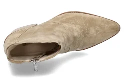 Damen Paul Green Cowboy Bootie SOFT SUEDE- grain beige
