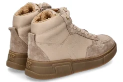 Damen Paul Green High Top Sneaker SOFT SUEDE MAINCALF- almond/beige