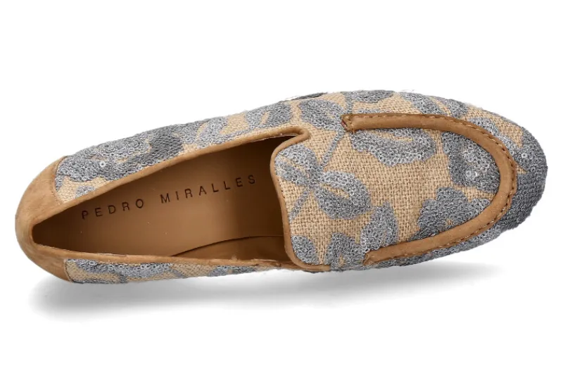 Damen Pedro Miralles Slipper FLORESA braun rose