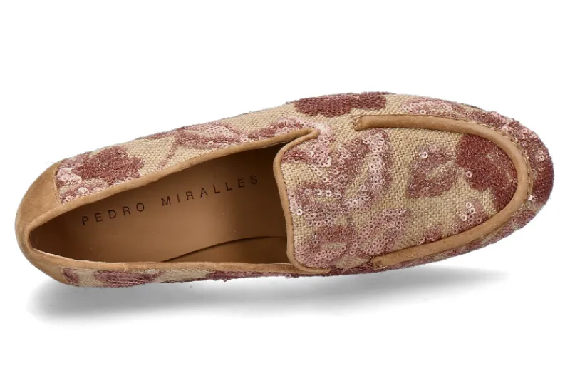 Damen Pedro Miralles Slipper FLORESA braun rose