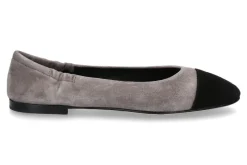 Damen Pomme D'Or Ballerina GIORGIA CAMOSCIO- schwarz/taupe