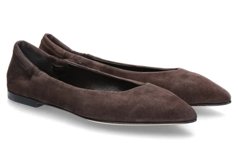 Damen Pomme D'Or Ballerina INGRID CAMOSCIO- coffee/dunkelbraun